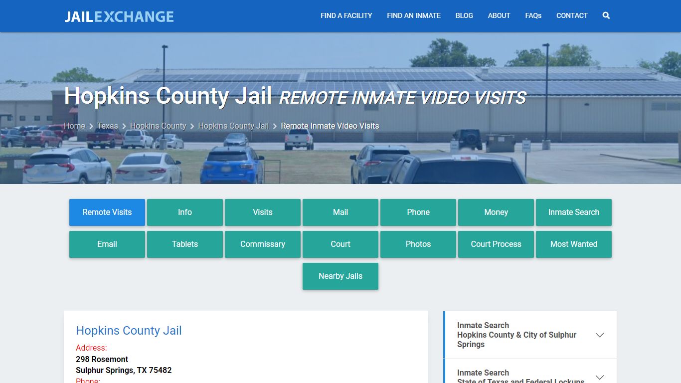 Video Visitation - Hopkins County Jail, TX - Jail Exchange