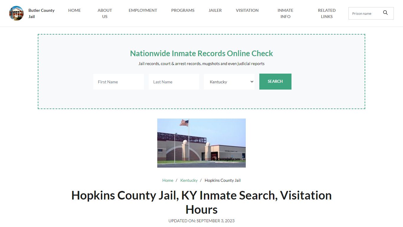 Hopkins County Jail, KY Inmate Search, Visitation Hours